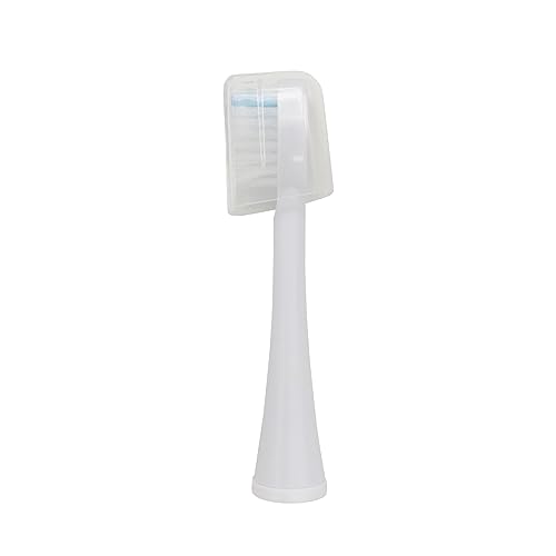 Toothbrush Heads Replacement for Waterpik SF-02W, SF-03W, SF-01W Sonic Fushion 2.0 Model, Brush Head with Cover 6 PCS, White
