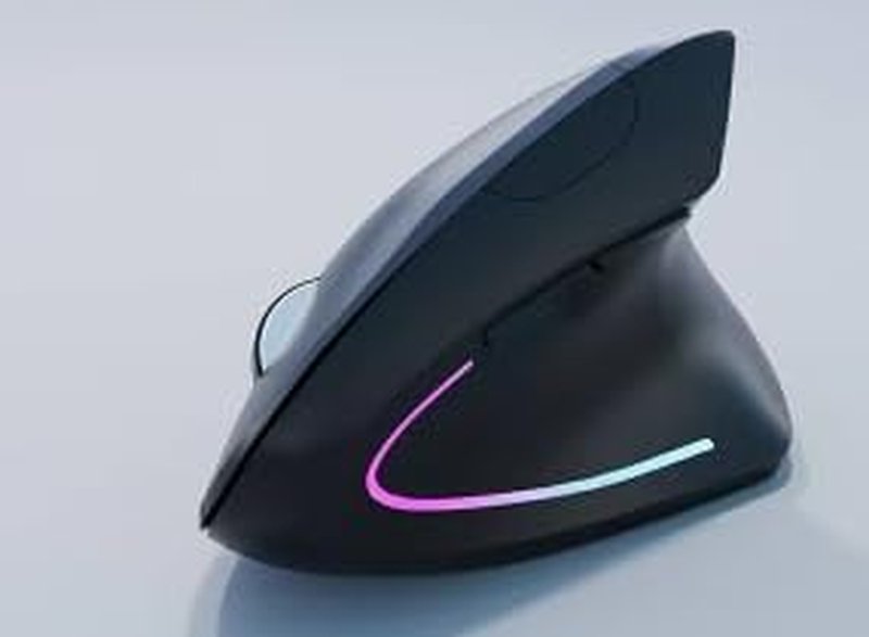 Skiennix Wireless Bluetooth Ergonomic Vertical Mouse - Rechargeable Slim Design, Dual Mode for Laptop & Tablet (Black)