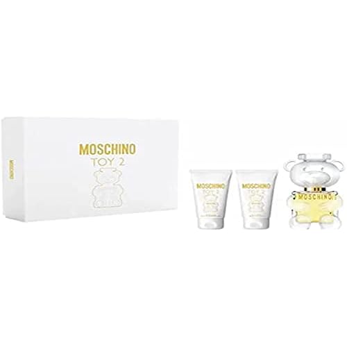 Moschino Toy 2 for Women - 3 Pc Gift Set 1.7oz EDP Spray, 1.7oz Bath and Shower Gel, 1.7oz Body Lotion