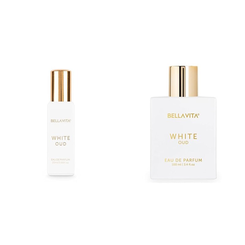 BellaVita Luxury White Oud Unisex Perfume - Long-Lasting Vanilla Fragrance | Mini Travel Size, IFRA-Certified