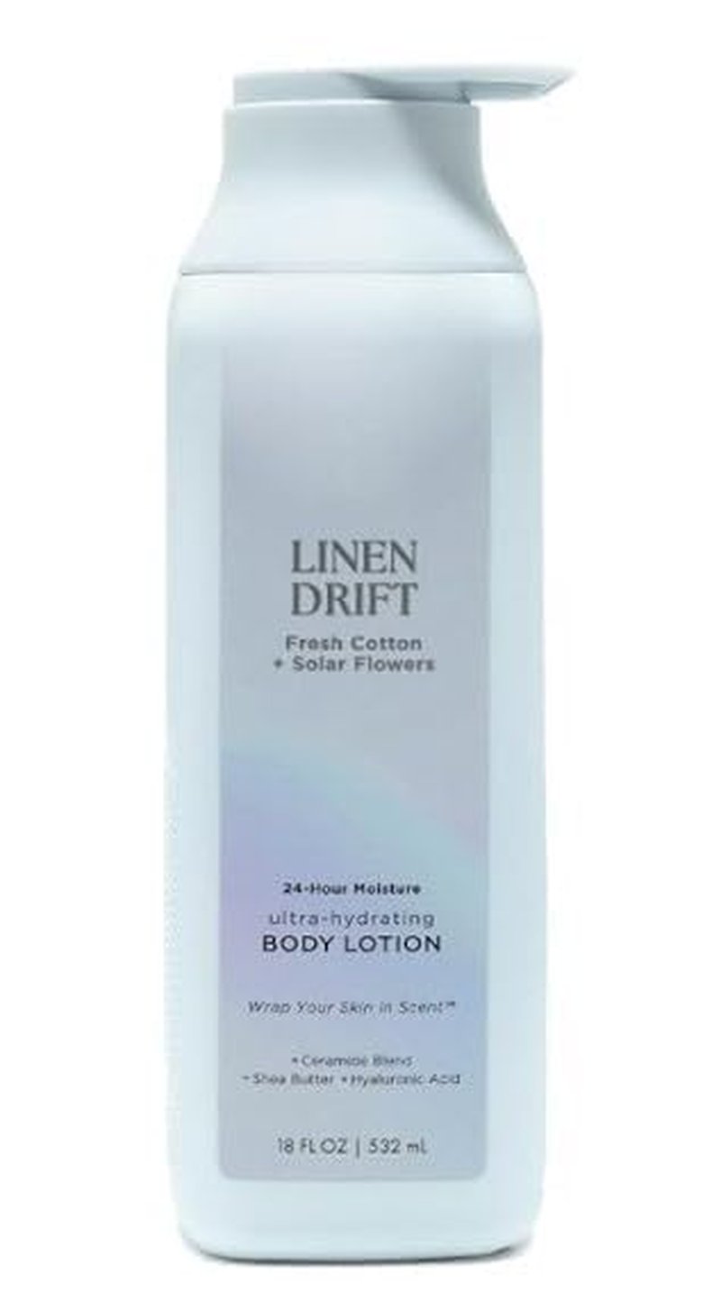 Shea Butter Body Lotion for All Skin Types - Linen Drift, 18 oz | Moisturizing Formula