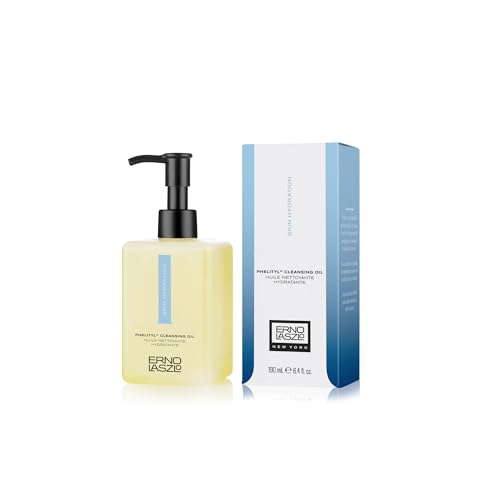 Erno Laszlo Hydra-Therapy Phelityl Cleansing Oil, Gentle Facial Oil Dissolves Impurities, Oil Cleanser for Face, Deeply Hydrates Complexion, 6.4 Fl Oz