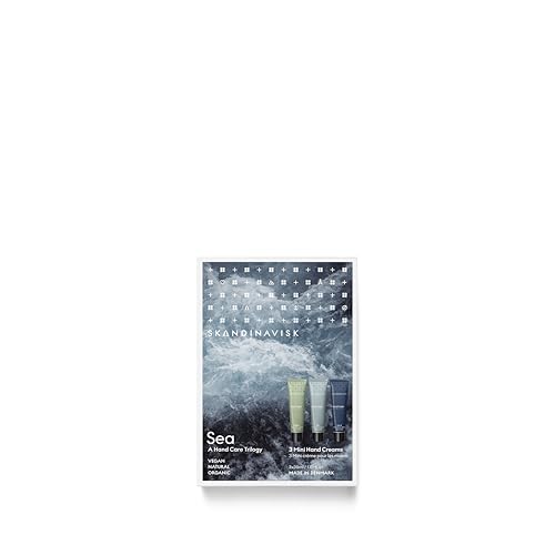Skandinavisk Sea Giftset of 3 Mini Handcreams. FJORD, ¨ªY 'Island' and HAV 'Sea'. Vegan Formula, 1.oz. x 3