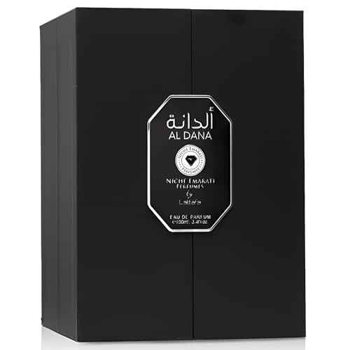 Lattafa Niche Emarati Al Dana ? Citrus, Spicy, Floral, Smoky ? Eau de Parfum Long-Lasting Fragrance for Everyone, 3.4 Ounce / 100 ml