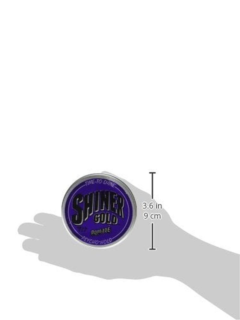 Shiner Gold Pomade - Extreme Hold & High Shine | Water-Based Coconut Scent, 4oz