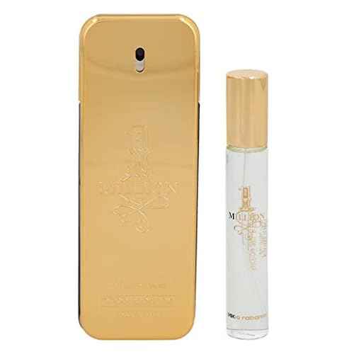 Paco Rabanne Paco rabanne 1 million gift set for men (3.4 ounce eau de toilette + 0.68 ounce travel spray), 4.08 Ounce