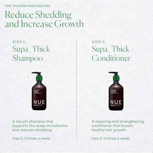 The Nue Co. SUPA THICK CONDITIONER, Supports Hair Growth and Scalp Health, Hydrating, For All Hair Types, Vegan, 8.45 fl oz