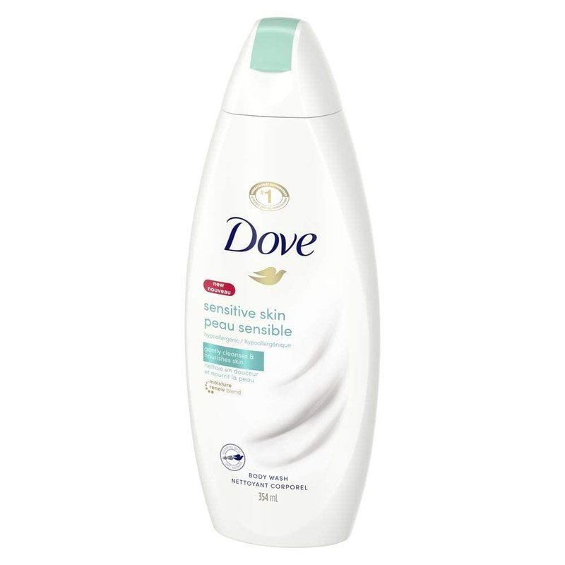 Dove Sensitive Skin Body Wash - Nourishing Formula for Gentle Cleansing | 12 Fl Oz (Pack of 3)