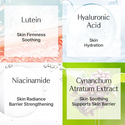 Lutisan Facial Moisturizer - Lutein, Niacinamide & Natural Extracts Daily Cream for Face with Soothing & Cooling Care with Hydration, and Gentle Skin Support K-Beauty (1.69 fl. oz/50ml)
