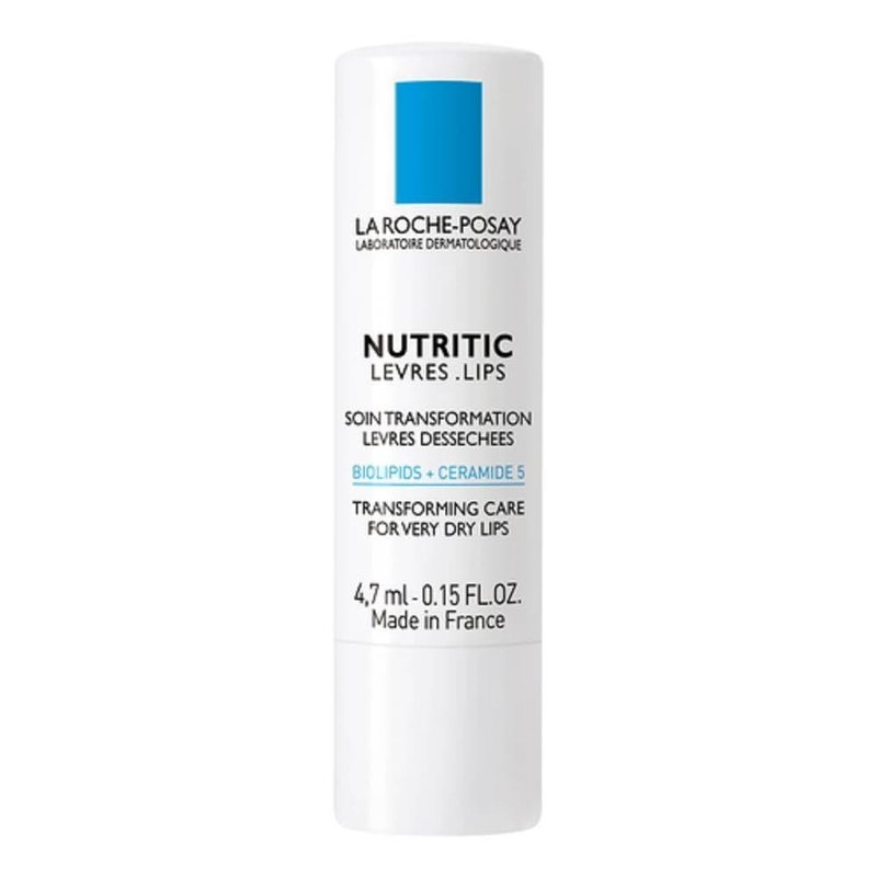 La Roche-Posay Nutritic Lip Balm - Soothes & Repairs Very Dry Lips with Shea Butter | 0.15 Fl Oz