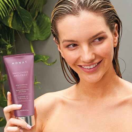 MONAT Smoothing Deep Conditioner with Rejuveniqe¢ç - Anti-Frizz, Long-Lasting Frizz Control for Damaged Hair - Net Wt. 178 ml / 6 fl. oz