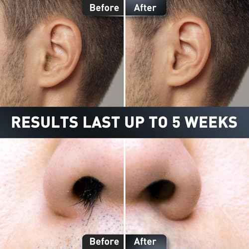 Nose Wax Kit Men and Women 100g Wax USB Fast Heat Smart Constant Temp 12 Nose Hair Sticks 3 Silicone Pots Travel Size Unisex Suitable for Different Body Parts