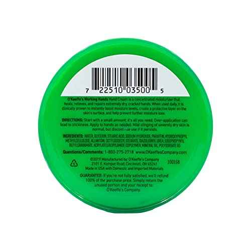 O'Keeffe's K0350002-10 Working Hands Hand Cream in Jar (10 Pack), 3.2 oz
