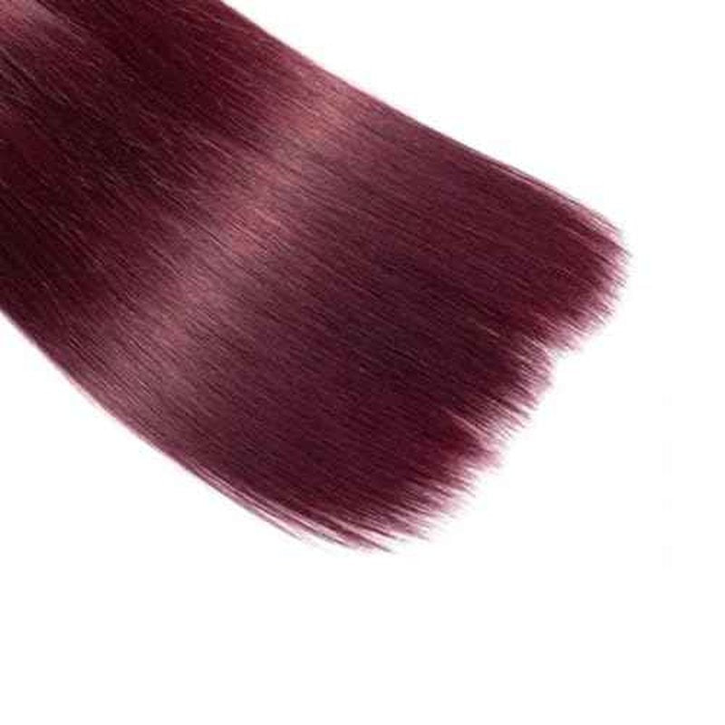 #99J Bundles Human Hair Straight Bundles 22 Inch Burgundy Straight Bundle Unprocessed Brazilian Virgin Weave Hair 1 Bundle 50 Gram Per Bundle