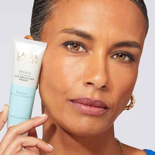LAURA GELLER NEW YORK Laura's Must-Haves Kit 3pc: Baked Balance-n-Brighten Powder Foundation, Fair + Spackle Skin Perfecting Makeup Primer, Hydrate + Airbrush Round Kabuki Brush