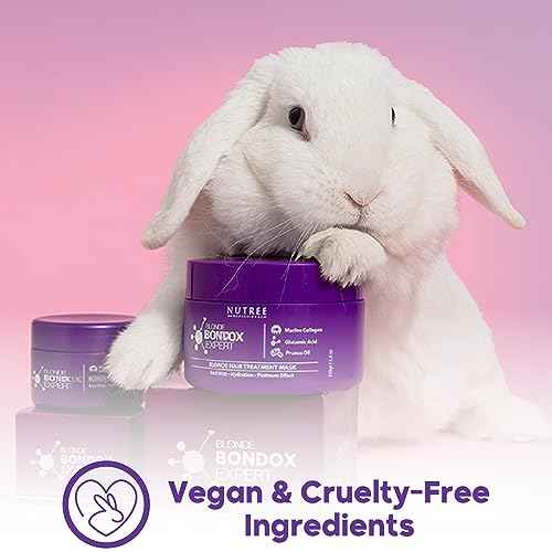 BLONDE BONDOX HAIR TREATMENT 33.8 oz Purple Hair Mask for Blondes | Almond Oil Hair Repair Moisturizer Thermal Mask | Results for up to 1-3 months | Formaldehyde-Free & Cruelty-Free