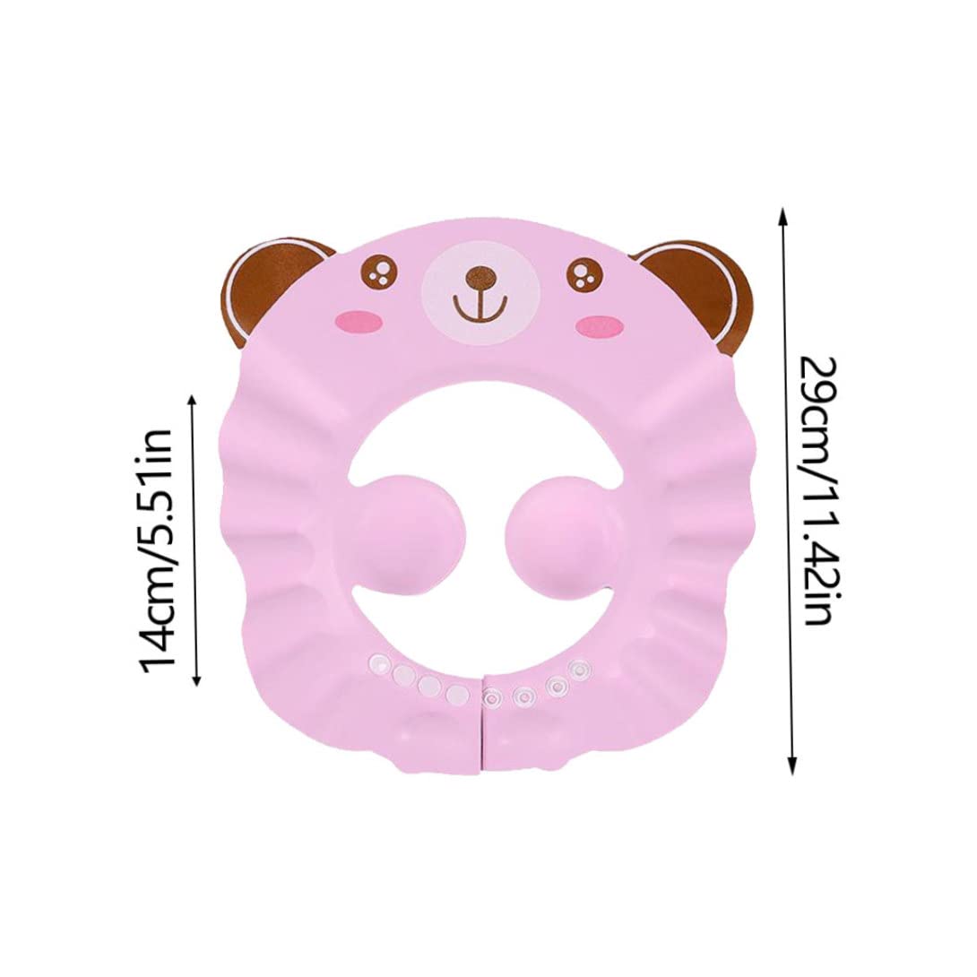 Baby Shampoo Cap Adjustable Toddler Shower Ear Protection Shield Sun Shading Hat Water Guard Hats for Toddlers Baby Shampoo Shower Bathing Cap Kids Hair Washing Shield