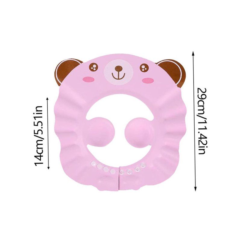 Baby Shampoo Cap Adjustable Toddler Shower Ear Protection Shield Sun Shading Hat Water Guard Hats for Toddlers Baby Shampoo Shower Bathing Cap Kids Hair Washing Shield