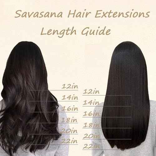Savasana Clip in Hair Extensions Real Human Hair Straight 7 Pcs Balayage Clip in Hair Extensions Double Weft Thick Chocolate Brown to Caramel Blonde 16 Inch 120g