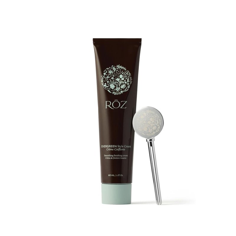 RŌZ Evergreen Styling Cream – Lightweight Hydrating Hair Cream with Light-Medium Hold for Smoothing Flyaways, Sculpting Styles & Refining Ends | Vegan, Sulfate-Free, Silicone-Free, Color Safe, 2 fl oz