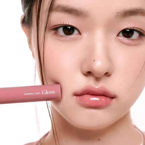 rom&nd GLASTING COLOR GLOSS 05 DIM MAUVE - K-Beauty Plumping & Moisturizing Lip Gloss | Non-Sticky, Long-Lasting Shine for a Natural, Healthy Glow
