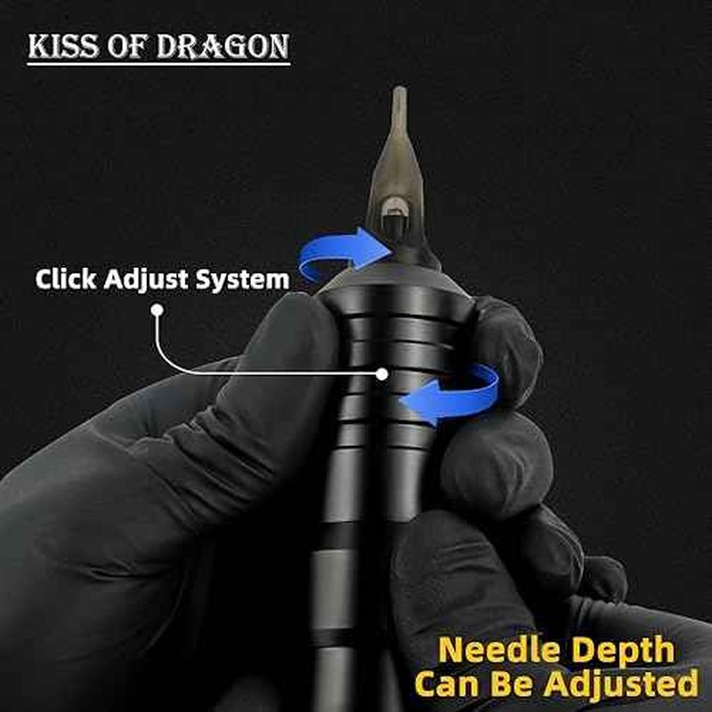 Wireless Tattoo Machine - Rotary Tattoo Cartridge Pen Custom Coreless Motor 2400mAh Power Supply Digital LED Display Professional for Tattoo Artist