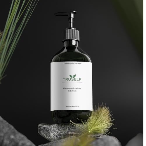 TruSelf Organics Organic Grapefruit Body Wash - Moisturizing, Sulfate & Paraben Free for Sensitive Skin