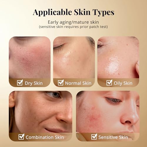 Anti Aging Serum, Retinol Serum for Face with Squalane and Hydrolyzed Collagen, Improve Fine Lines and Hydrate Skin, Wrinkle Retinol for Various Types of Skin Women/Men(1.7 Fl Oz)