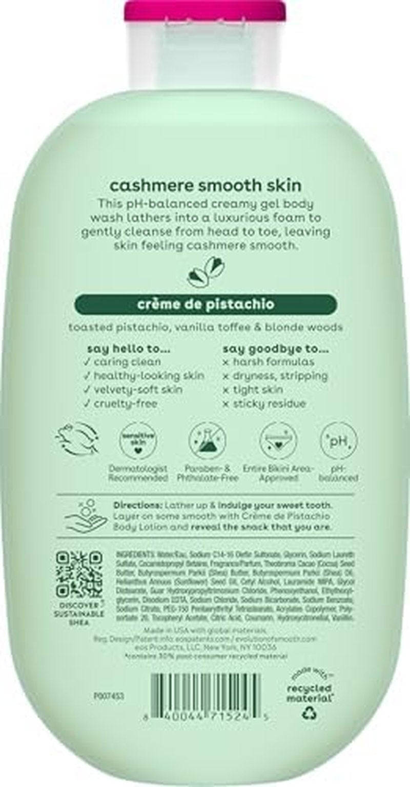 Cashmere Body Wash - Crème de Pistachio, Moisturizing Gel Formula with Shea Butter & Vitamin E | 16 fl oz