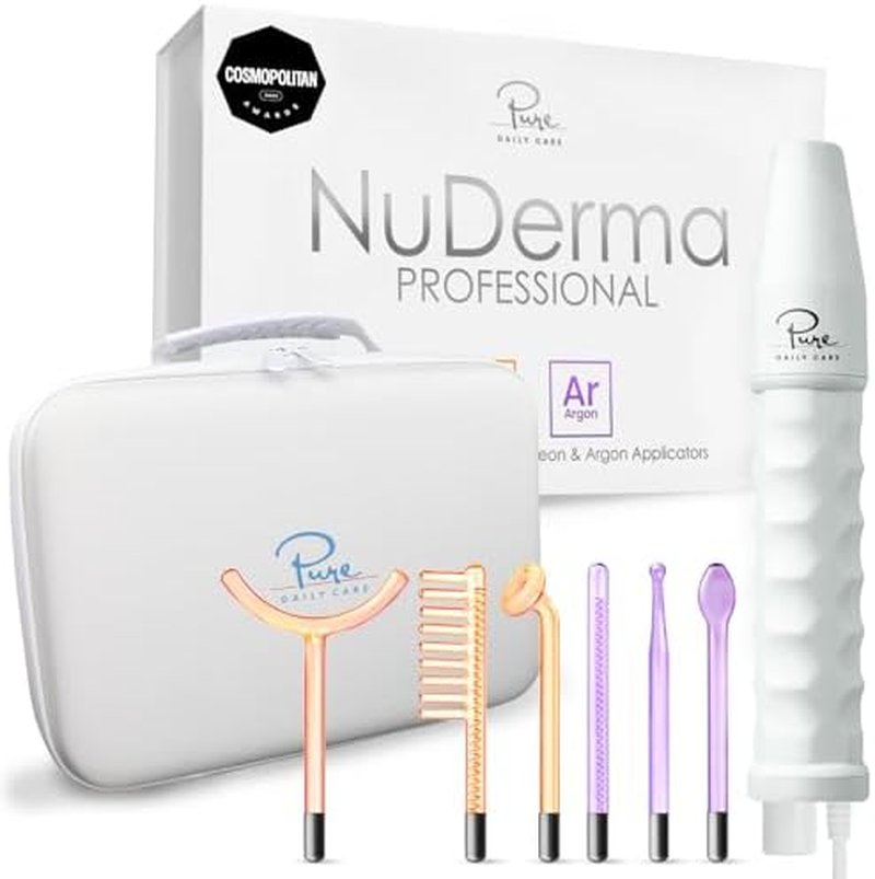 NuDerma Professional Skincare Device Bundle - Includes Travel Case for On-the-Go Use