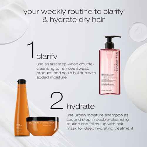 shu uemura art of hair Delicate Comfort Clarifying Shampoo For Dry Scalp & Hair - Cleanses and Softens, With Essential Nutrients and Antioxidants, 13.4 Fl Oz