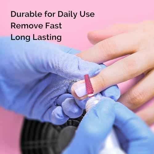 MelodySusie Upgrade 5 in 1 Nail Drill Bits, 3/32'' Carbide Tungsten Multi-Function Mixed Sizes Edition, Suitable for Manicure Pedicure Cuticle Gel Polishing, Professional Advanced Bits, Pink Blossom