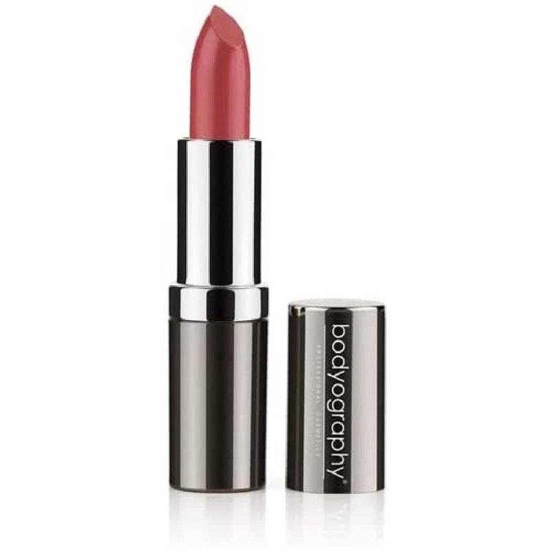 Bodyography Moisturizing Lipstick (Elizabeth): Matte Raisin Satin, Long-Wearing Hydrating Salon Makeup with Aloe Vera | Gluten-Free, Cruelty-Free, Paraben-Free
