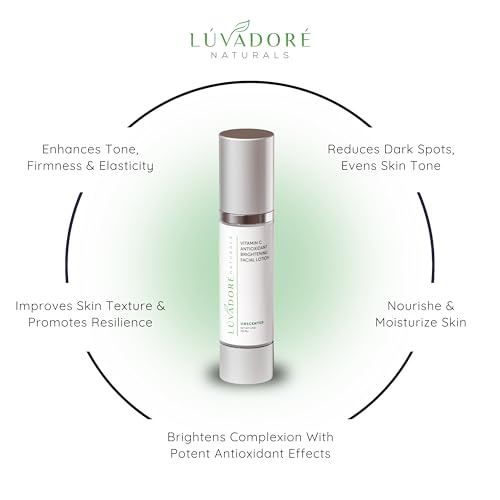 Vitamin C Skin Care Facial Lotion ? Antioxidant Cream for Face ? Deeply Hydrating Brightening Cream for Dark Spots, Uneven Skin Tone ? Anti-Aging and Rejuvenating Formula