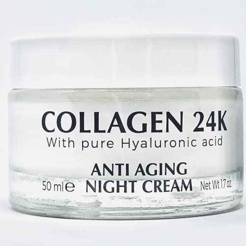 Delfanti ? COLLAGEN 24K ? Anti-Aging DUO pack ? Day Cream jar PLUS Night Cream jar? Face, Neck and D?collet? Moisturizers with pure Hyaluronic Acid ? Made in Italy