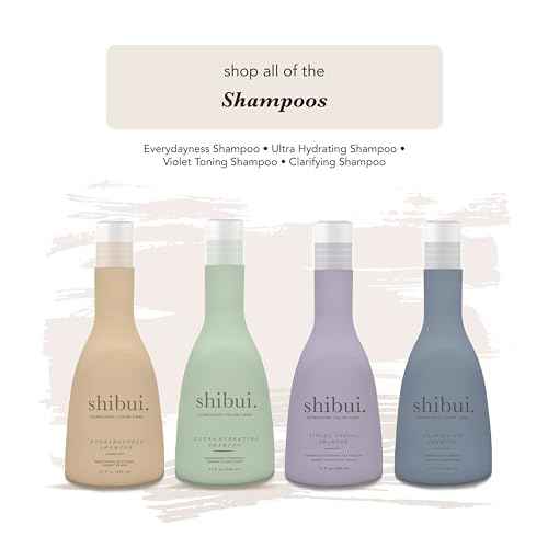 SHIBUI Violet Toning Shampoo, Neutralizes Brassiness with Acai Oil & Hibiscus, for Blonde, Highlighted, & Silver Hair,