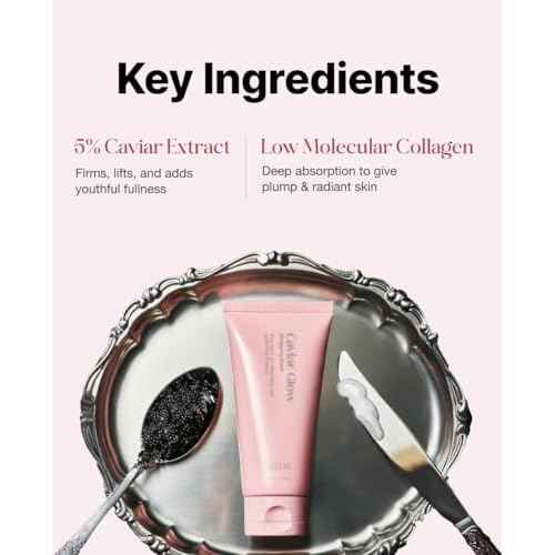 Delere Caviar Glow Collagen Wrapping Mask | Korean Peel Off Face Mask for Glowing Skin and Visible Skin Tightening, 3.4oz