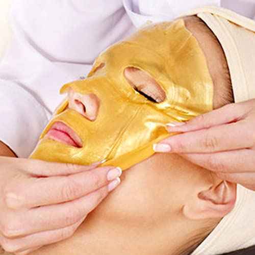 15PCS Collagen Facial Masks - Skin Care Hydrating Face Sheet Mask with Hyaluronic Acid & Hydrolyzed Collagen Mask for Deeply Moisturizing & Anti Wrinkles & Refreshing Skin,24K Gold