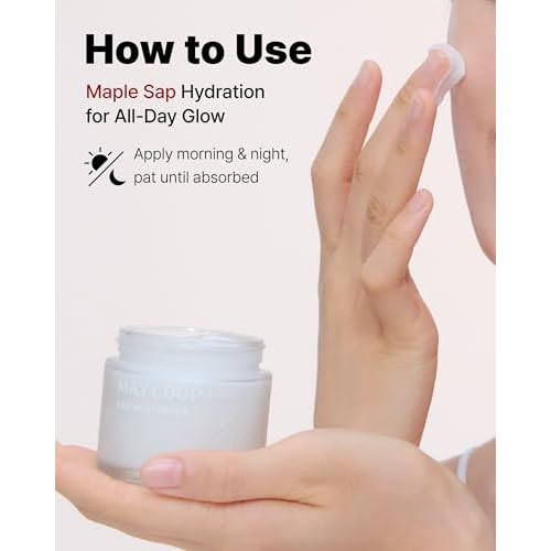 MAY COOP Raw Moisturizer Face Cream ? Daily Hydrating Cream with Maple Sap for Deep Hydration, Softening & Nourishing - Korean Skincare, Vegan Clean Beauty, 2.8oz.