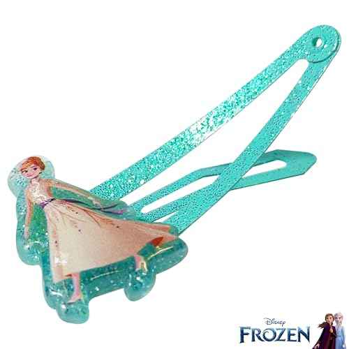 LUV HER Frozen Hair Clips for Girls Snap Clips 8 Pack Multi Color Ages 3+