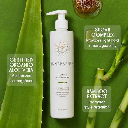 INNERSENSE Organic Beauty - I Create Curl Memory Gel | Strong Hold, Hydrating, Elongating | Non-Toxic, Cruelty-Free Haircare (2 Pack - 2 fl oz | 59.1 mL each)