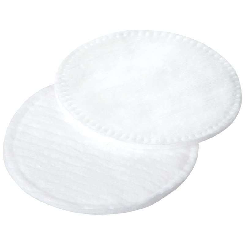 ForPro Pure & Natural Stitched Cotton Rounds for Face (400-Count), 100% Pure Cotton Makeup Remover Pads, Hypoallergenic, Lint-Free, Vegan & Cruelty-Free, Pack of 4-100 Cotton Pads