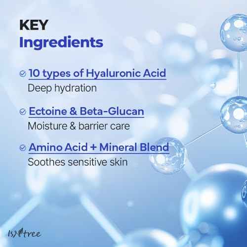 ISNTREE Hyaluronic Acid Daily Sun Gel 50ml, 1.69 fl oz | SPF 30 | Korean Skincare | Moisturizing | No White Cast | Lightweight | Mild Formula | Daily SPF | Korean Sunscreen | Broad Spectrum