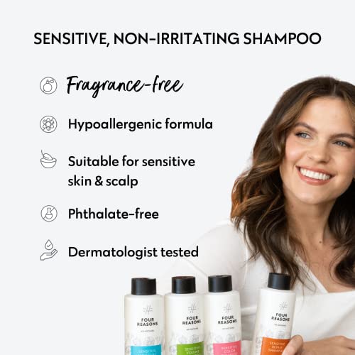 No nothing Sensitive Volumizing Shampoo - Fragrance Free - Hypoallergenic, Vegan, Paraben Free - Unscented Volume Shampoo for Sensitive Scalp and Skin ? 10.15 oz