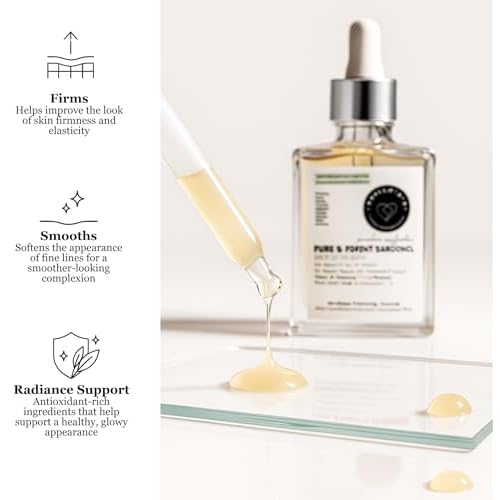 Organic Oil-Based Bakuchiol Serum For Face | 1oz Natural Retinol Alternative for Glowing Skin | Brightening Serum For Face | 99% Pure Bakuchiol Oil with Jojoba & Sea Buckthorn | Made In USA