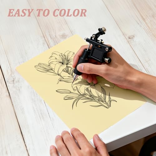 15Pcs Tattoo Practice Skin 3mm 7.68x11.61" Fake Skin Blank Double Sides Fake Tattoo Skin for Beginners and Experienced Artists
