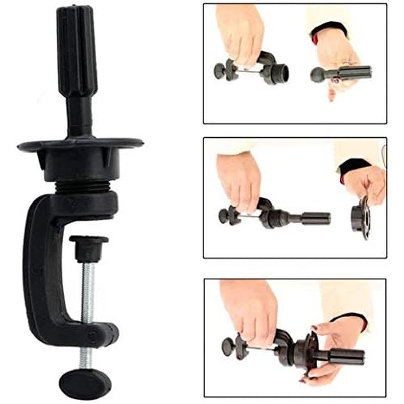 ZMS Male Mannequin Professional Training Head Manikin Bald Hat Display Wig Model with Free Table Clamp
