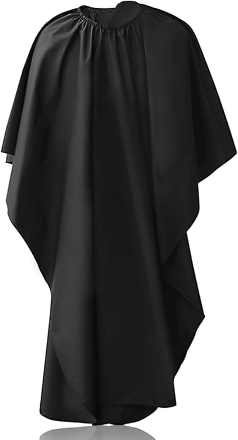 Professional Hair Cutting Cape for Salon & Barber,Waterproof, Large for Haircut, Styling, Coloring & Makeup (Black)