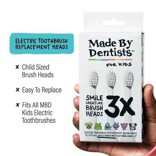 Made by Dentists Kids Electric Toothbrush - Rechargeable Vibrating Toothbrush with Timer, Includes 6 Replacement Heads, Gently Cleans Teeth, Girls and Boys, Kid & Toddlers Age 2+, Shark