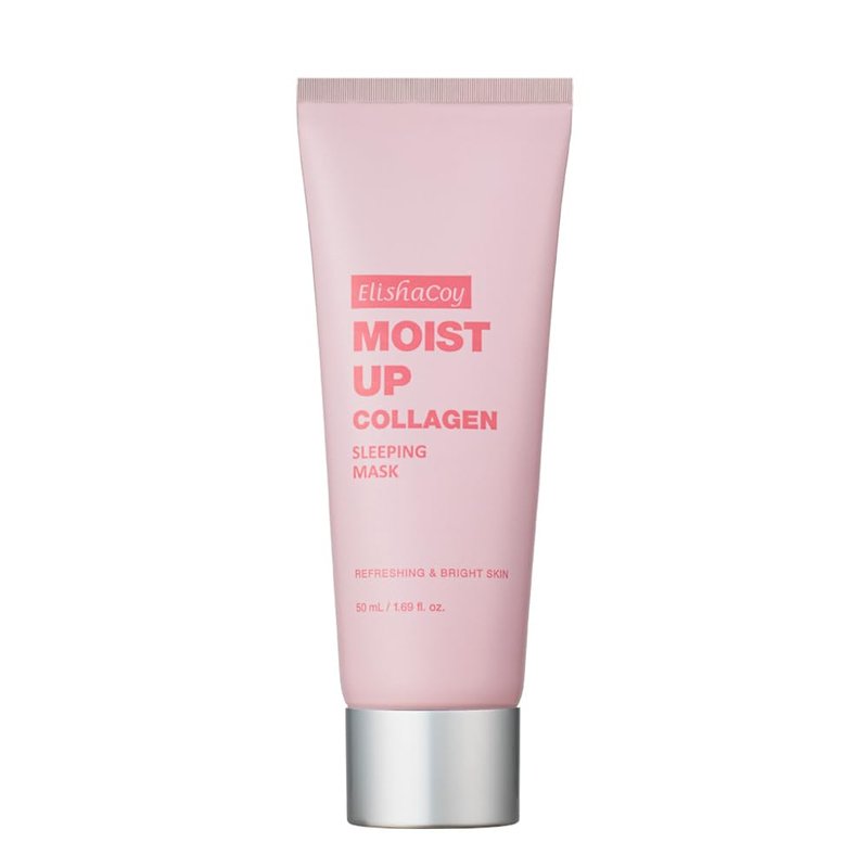 Elishacoy | Moist Up Collagen Sleeping Mask, Overnight Hydrating & Firming Mask, With Hyaluronic Acid + Collagen, BioCapsule H+C Moisture Care, For Dry & Dull Skin, 50mL (1.69 fl oz)
